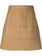 Nº21 Panelled A-line Skirt - Neutrals