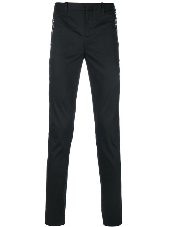 Neil Barrett Zipped Pocket Skinny Trousers - Black
