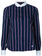 Loveless - Striped Shirt - Women - Cotton - 34, Blue, Cotton