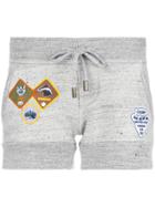 Dsquared2 Track Shorts With Patch Appliqué - Grey