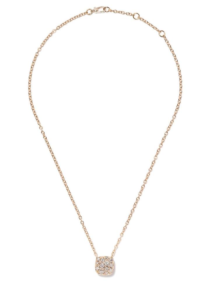 Pomellato 18kt Rose Gold Nudo Diamond Pendant Necklace - Fb704go6br