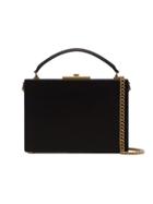 Saint Laurent Black Nan Leather Box Bag