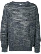 E. Tautz Melange Round Neck Jumper - Blue