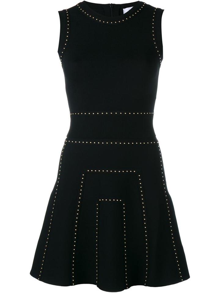 Valentino Studded Knitted Dress, Women's, Size: Small, Black, Polyester/viscose/metal (other)