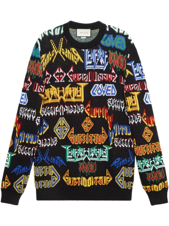 Gucci Metal Mix Wool Sweater - Black