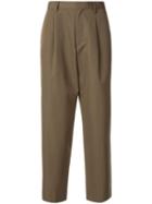 Kolor Tailored Pleat Detailed Trousers - Green