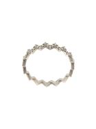 Eva Fehren 18kt Black Gold Ziggy Diamond Ring - Silver