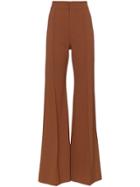 Chloé High-waisted Flared Trousers - Brown