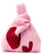 Simonetta Ravizza Furrissima Heart Tote Bag - Pink & Purple