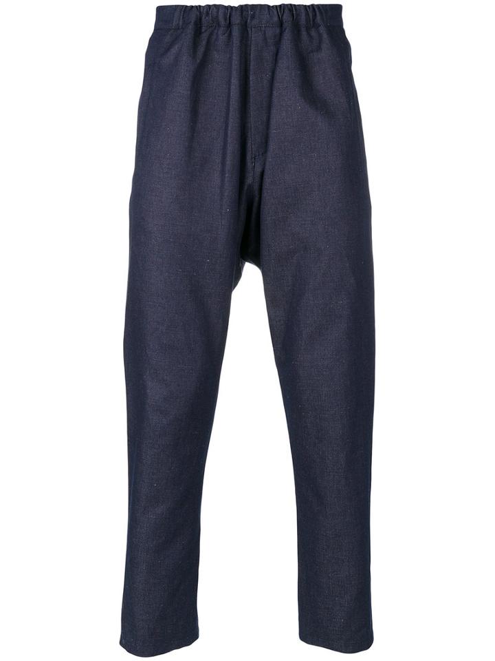 Société Anonyme - Diane Trousers - Unisex - Cotton/linen/flax - M, Blue, Cotton/linen/flax