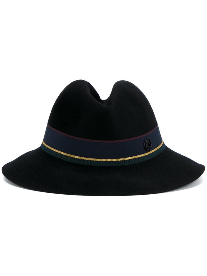 Maison Michel 'joseph' Trilby Hat, Women's, Size: Small, Black, Wool Felt