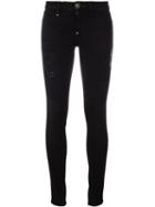 Philipp Plein Abalistes Skinny Jeans, Women's, Size: 28, Black, Cotton/spandex/elastane