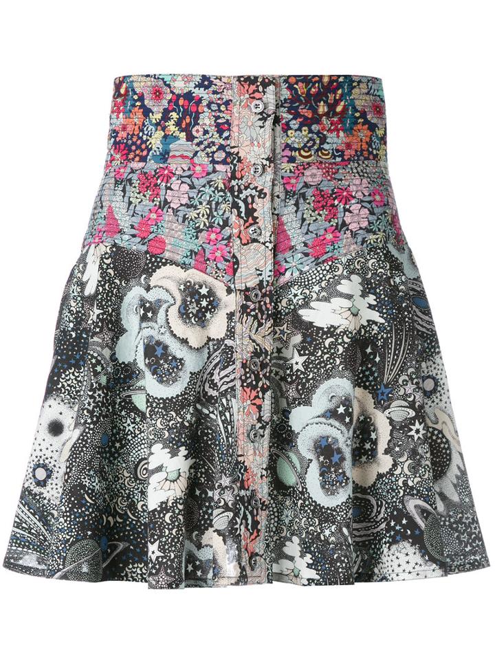 Olympia Le-tan Liberty Print Skater Kirt, Women's, Size: 34, Cotton