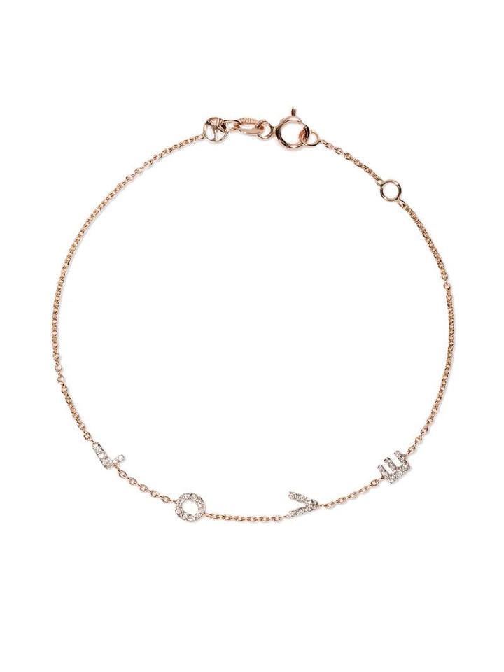 Kismet By Milka 14kt Rose Gold Love Diamond Bracelet