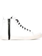 Diesel 's-nentish' Zip Sneakers - White