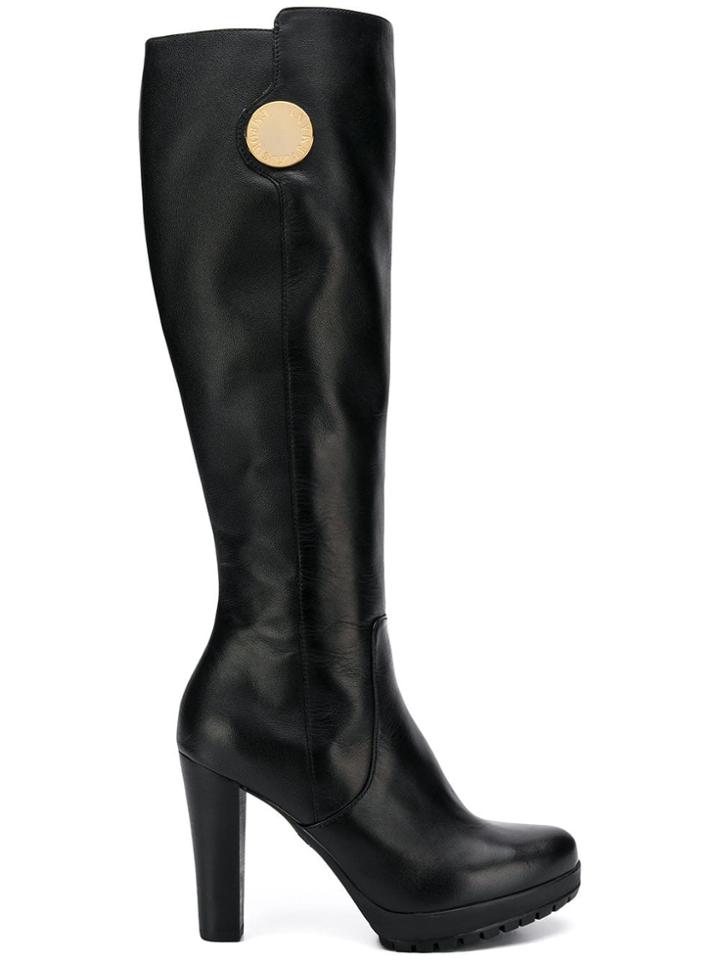 Emporio Armani Chunky High Heeled Boots - Brown