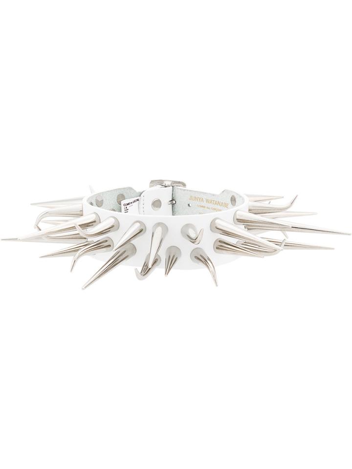 Junya Watanabe Spike Choker Necklace - White