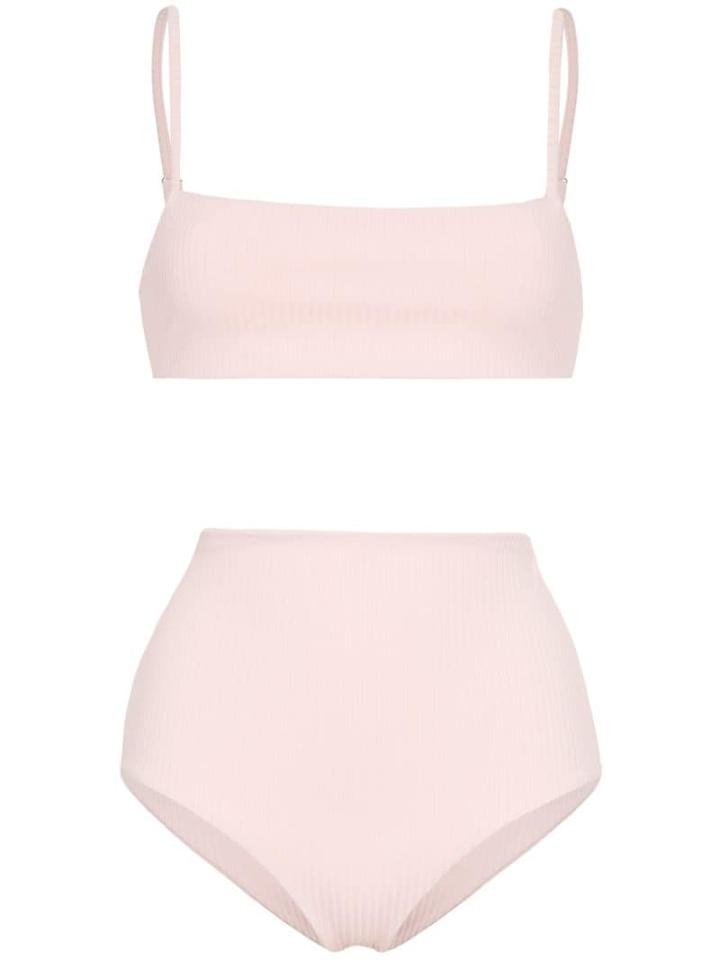 Mara Hoffman Lydia Ribbed Bikini - Pink