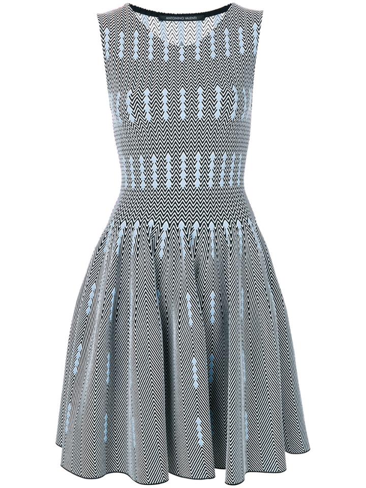 Antonino Valenti Intarsia-knit Dress - Black
