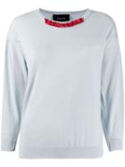 Simone Rocha Bead And Crystal Embellished Jumper - Blue