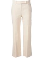 Brunello Cucinelli Flared Cropped Trousers, Women's, Size: 46, Yellow/orange, Cotton