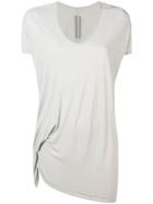 Rick Owens Oversized Asymmetric Shaped T-shirt - Grey