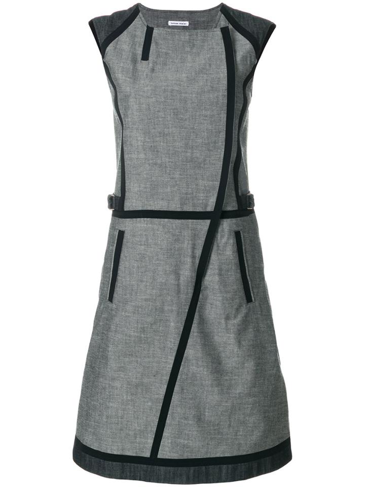 Tomas Maier Contrast Piped Dress - Blue