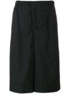 Sartorial Monk Wide-leg Shorts - Black