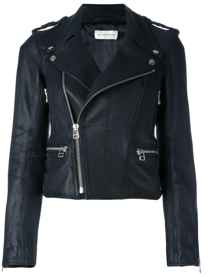 Faith Connexion Biker Jacket - Black