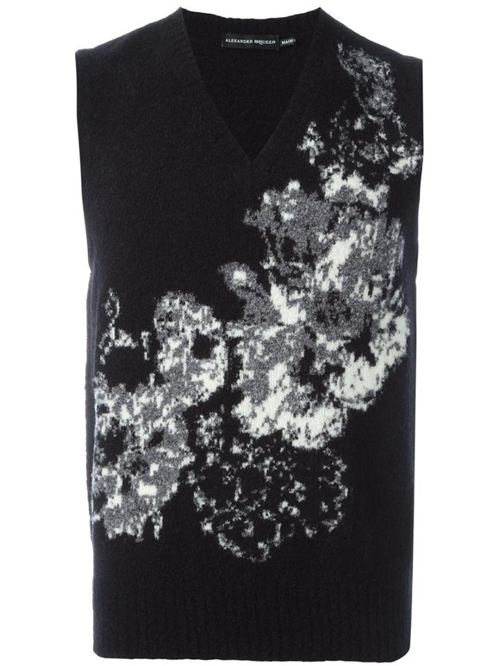 Alexander Mcqueen Floral Intarsia Tank Top