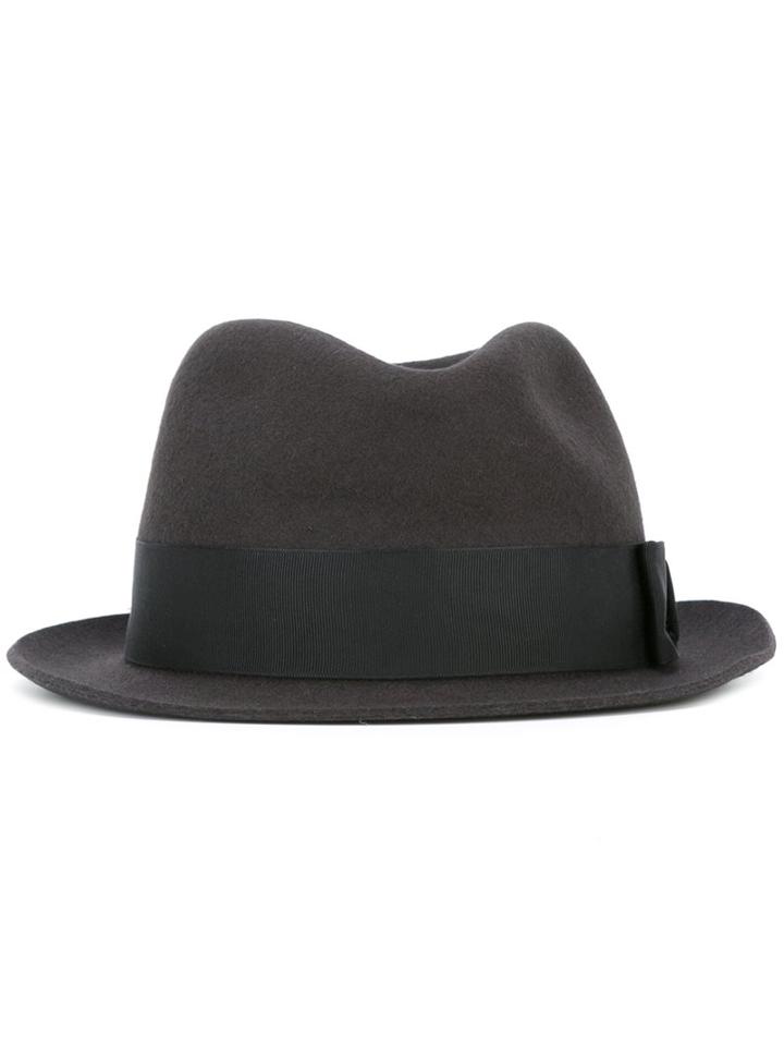Paul Smith Trilby Hat, Men's, Size: Large, Black, Polyester/wool Felt
