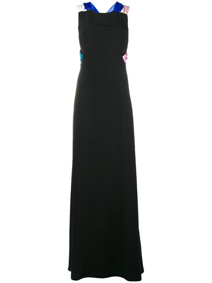 Emilio Pucci Tied Back Evening Dress - Black