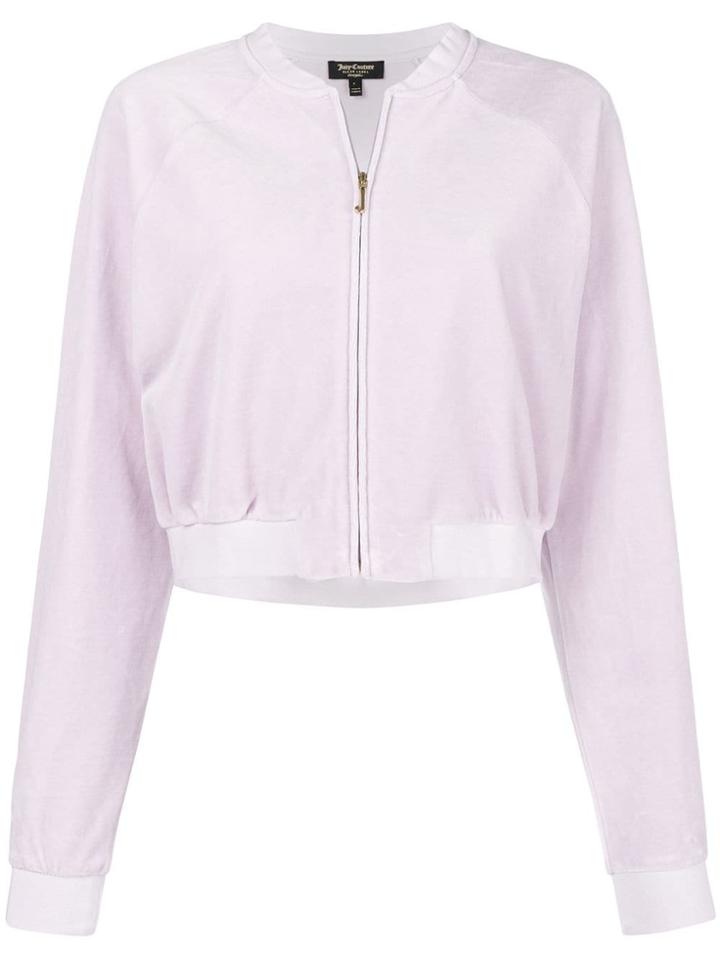 Juicy Couture Velour Crop Top - Pink & Purple