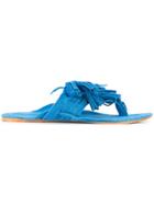 Figue Scaramouche Tasseled Sandals - Blue