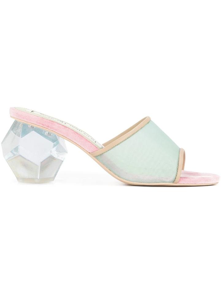 Tu Es Mon Trésor Dodecahedron Heel Mules - Multicolour
