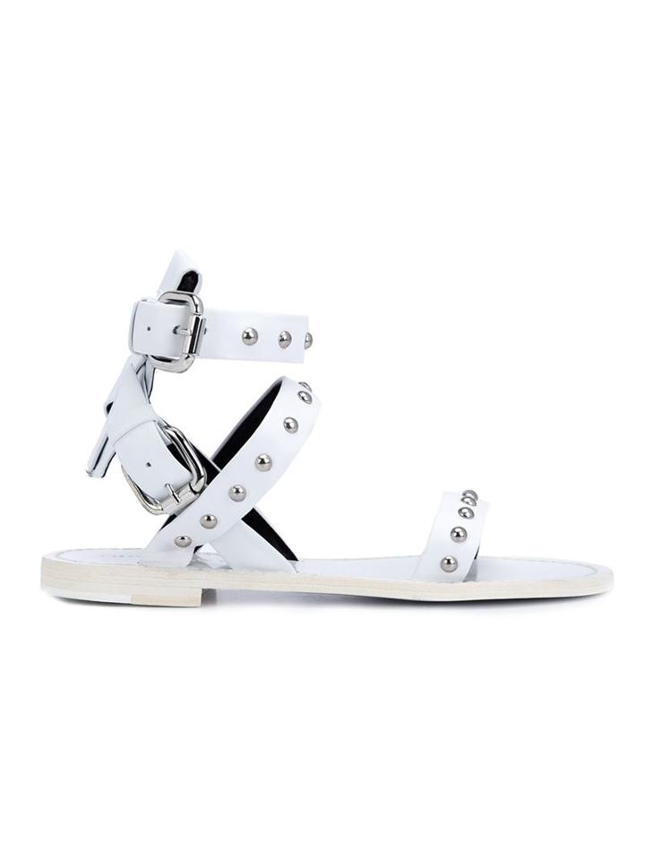 Thomas Wylde Studded Flat Sandals