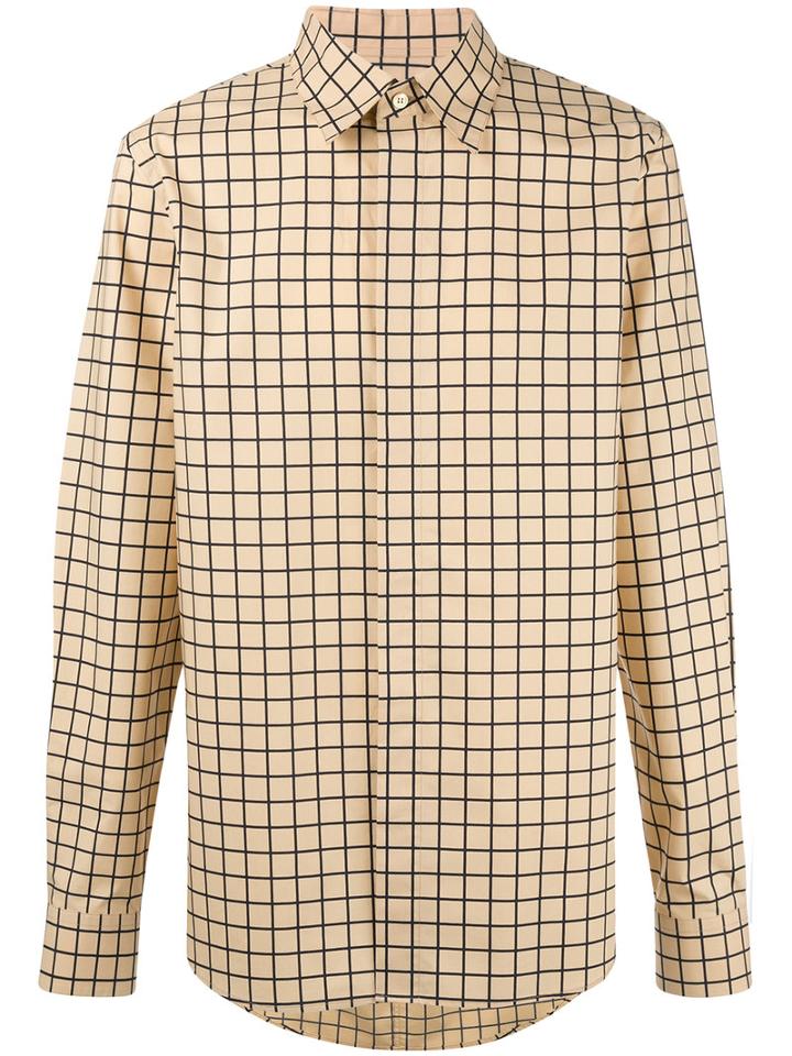 Marni - Hush Print Shirt - Men - Cotton - 50, Yellow/orange, Cotton