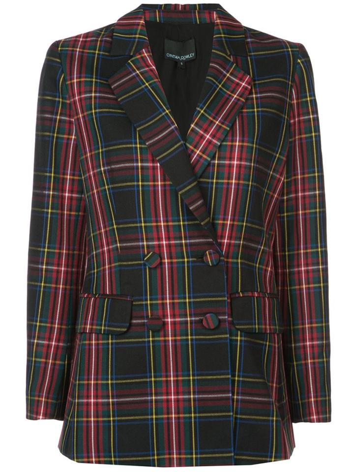 Cynthia Rowley Ridley Plaid Wool Blazer - Multicolour