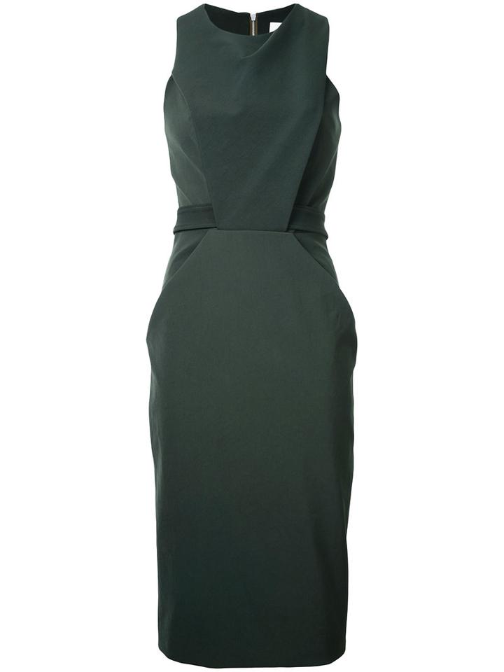 Dion Lee - Utility Compact Drape Dress - Women - Polyester/polyurethane - 8, Green, Polyester/polyurethane