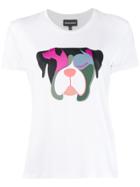 Ea7 Emporio Armani Dog Print T-shirt - White