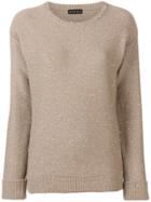 Etro Crewneck Sequin Detail Sweater - Nude & Neutrals
