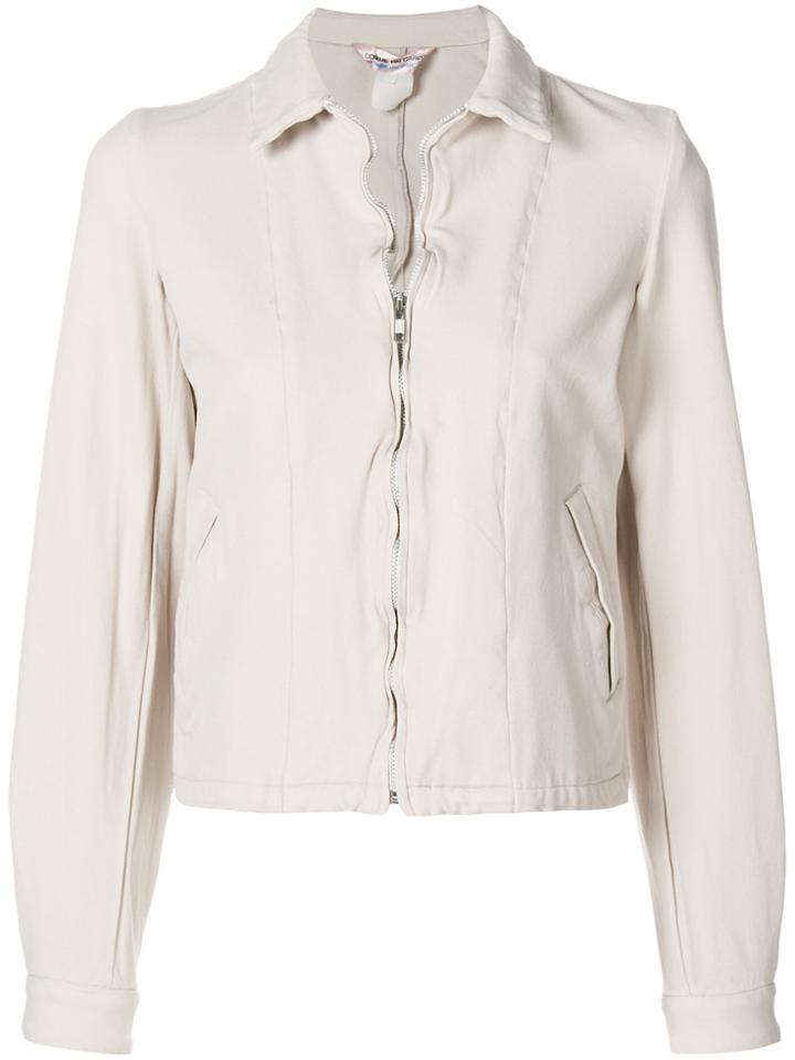 Comme Des Garçons Vintage Zipped Jacket - Nude & Neutrals