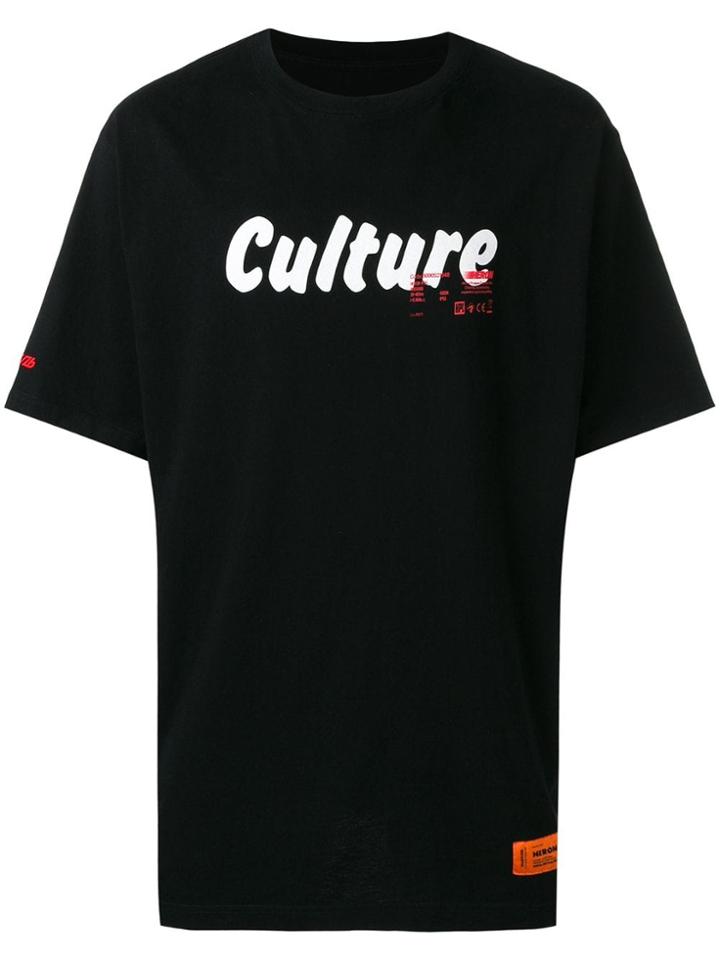 Heron Preston Culture Print T-shirt - Black