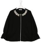 Dondup Kids Embellished Collar Jacket - Black
