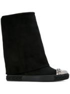 Casadei Metal Toe Cap Boots - Black