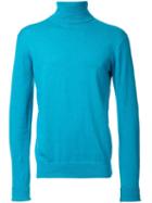 Cityshop 'city' Turtleneck Sweatshirt, Men's, Size: Medium, Blue, Cotton/cashmere