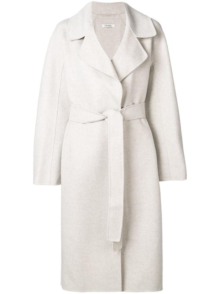 's Max Mara Belted Wrap Coat - Neutrals