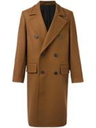 Ami Alexandre Mattiussi Double Breasted Oversize Coat - Brown