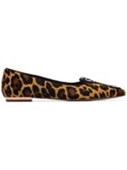 Sophia Webster Black And Brown Bibi Butterfly Leopard Print Ponyskin