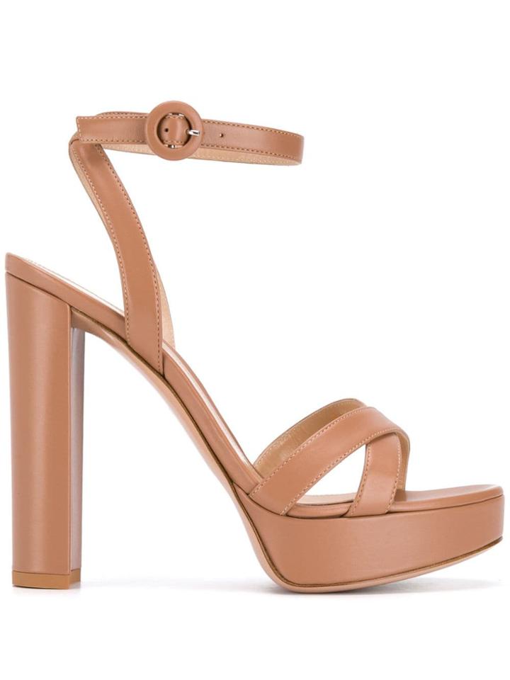 Gianvito Rossi Strappy Platform Sandals - Brown